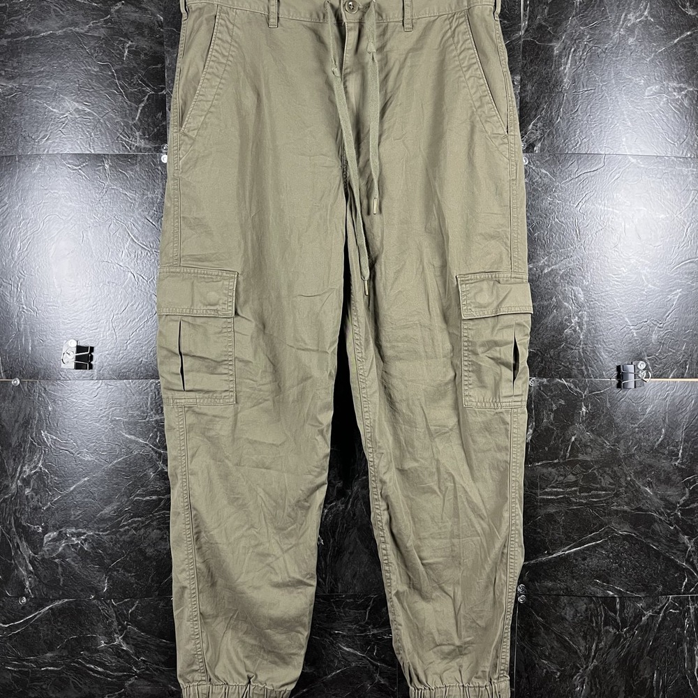 Polo Ralph Lauren Men's Green Canvas Military Cargo Pants Medium